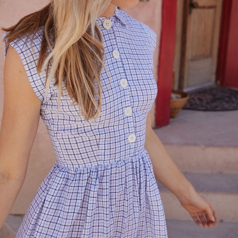 Christy Dawn Piper Sailor Plaid Dress